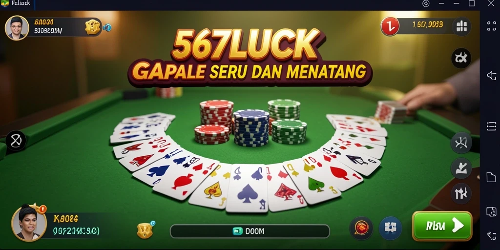 Tampilan gameplay Gaple yang menarik dan interaktif.