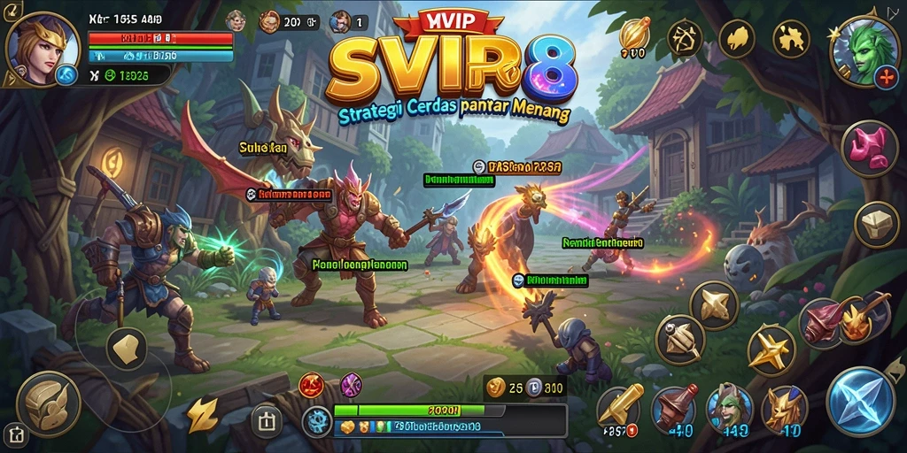 Tampilan gameplay mendalam dalam game strategi SVIP8.